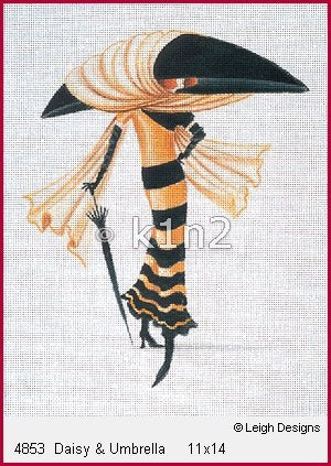 L4853-Daisy & Umbrella by Leigh Designs