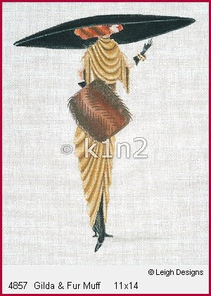 L4857-Gilda & Fur Muff by Leigh Designs