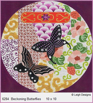 L6284-BECKONING BUTTERFLIES IMARI by Leigh Designs