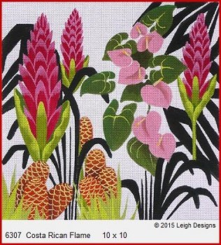 L6307-COSTA RICAN FLAME FLORAL by Leigh Designs