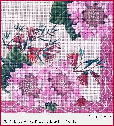 L7074-Lacy Pinks & Bottle Brush by Leigh Designs