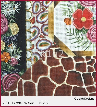 L7080-Giraffe Paisley by Leigh Designs
