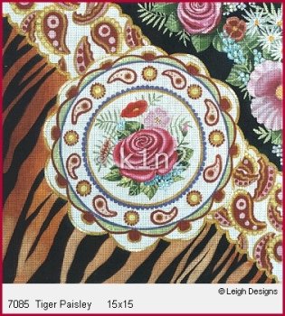 L7085-Tiger Paisley by Leigh Designs