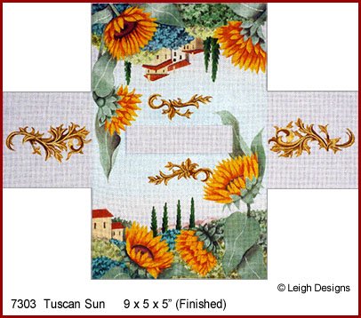 L7303 TUSCAN SUN TISSUE TOPPERS by Leigh Designs