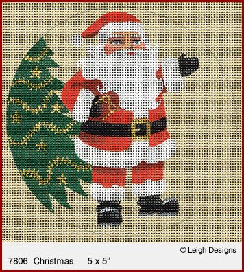 L7806 CHRISTMAS HOLIDAY ORNAMENT by Leigh Designs