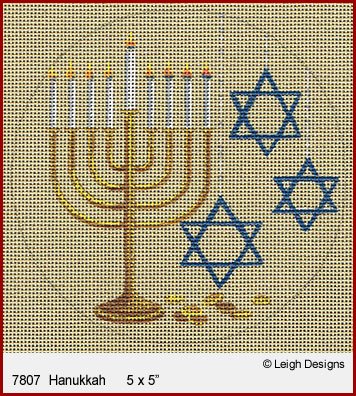 L7807 CHANNUKAH HOLIDAY ORNAMENT by Leigh Designs