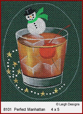 L8101-PERFECT MANHATTAN XMAS COCKTAIL by Leigh Designs