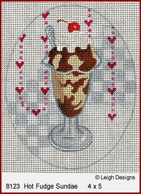 L8123 HOT FUDGE SUNDAE  ICE CREAM SOCIALS  by Leigh Designs