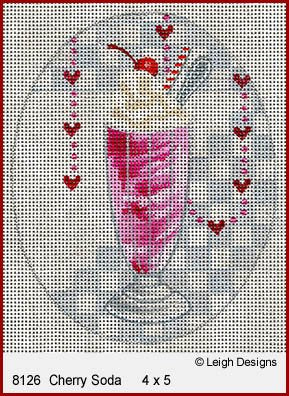 L8126 CHERRY SODA ICE CREAM SOCIALS  by Leigh Designs