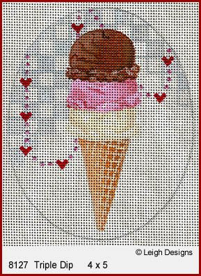L8127 TRIPLE DIP ICE CREAM SOCIALS  by Leigh Designs