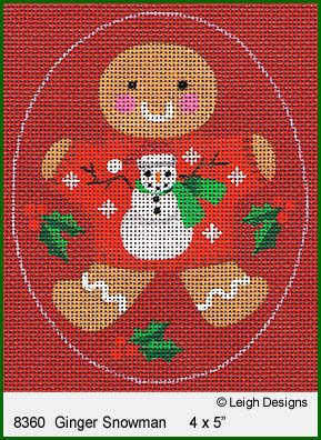 L8360 Ginger Snowman Ginger Breads by Leigh Designs