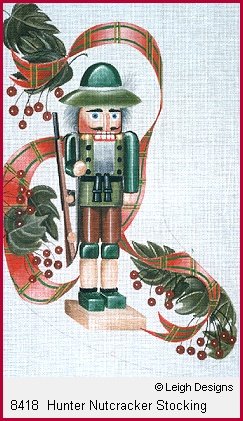 L8418-HUNTER NUTCRACKER STOCKING by Leigh Designs