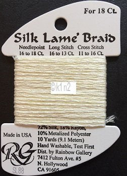 88 LEMON LITE  SILK LAME BRAID