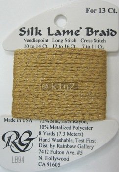 94 TRUE GOLD  SILK LAME BRAID