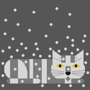 MCCH-C014 CAT WINTER EYEGLASS by Charley Harper