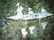 MN0229-MONET RESTING UNDER THE LILLIES by Magic Needle