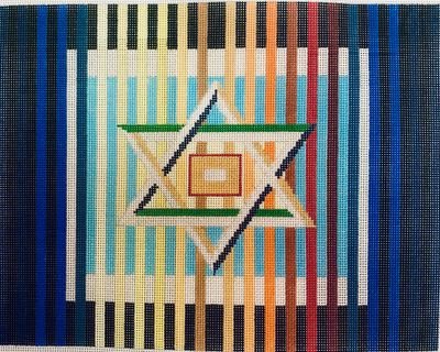 BLUE AGAM w STAR TALLIS STITCH GUIDE MN865Tsg