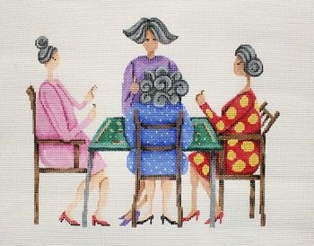 MAH JONGG LADIES by Patti Mann STITCH GUIDE PM11245sg