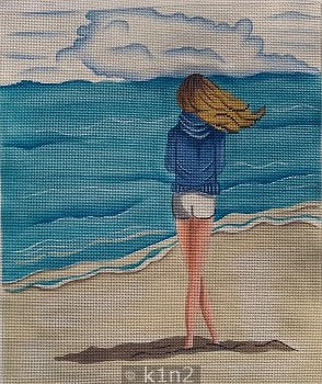 PM20079 GIRL ON THE BEACH by Patti Mann