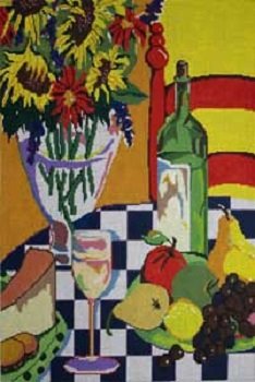 WINE FRUIT and FLOWERS by Patti Mann Stitch Guide PM5616sg