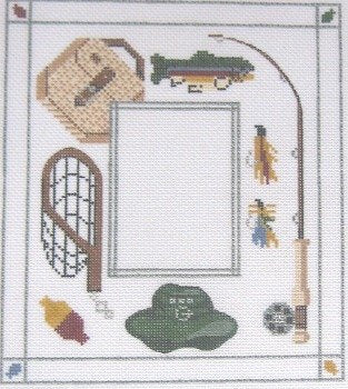 PP811AS  FISHING FRAME by Painted Pony