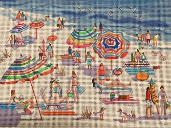 BEACH SCENE by Purple Palm Designs STITCH GUIDE ONLY PPD036sg
