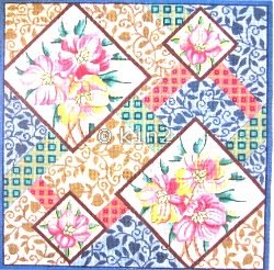 PRLP227-ORIENTAL FLORAL PATCHWORK by Princely