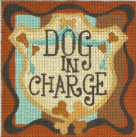 DOG IN CHARGE  by Ray Crawford STITCH GUIDE-RCQT105sg