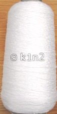 WHITE RAYON GARTEL YARN Sm