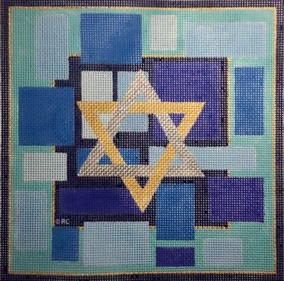 BLUE TEFILLIN BAG #1 by Raymond Crawford STITCH GUIDE RCHO1639sg