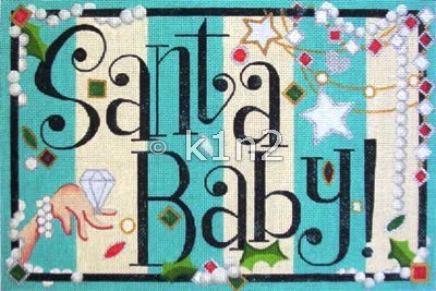 RCHO0183-SANTA BABY CANVAS by Ray Crawford