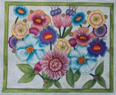 REN FG114  FLORAL COLLAGE by Renaissance Designs