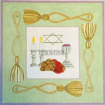 Challah Cover Tassels Judaica by Rishfeld-RISHWP102
