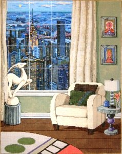 SG13892-MANHATTAN VIEW 13 ct by Sandra Gilmore