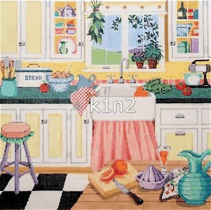 GRANDMA'S KITCHEN  by Sandra Gilmore STITCH GUIDE-SG18174sg