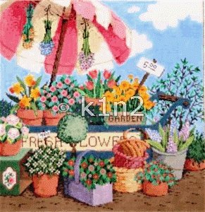 SG18274-FRESH FLOWERS by Sandra Gilmore