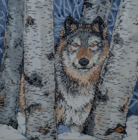 SENTINEL WOLF by Sandra Gilmore  STITCH GUIDE ONLY SG18538sg