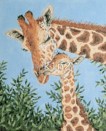 SG18542-LOVE LASTS LONG GIRAFFES by Sandra Gilmore