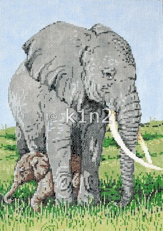 SG18630-CLOSER ELEPHANTS by Sandra Gilmore