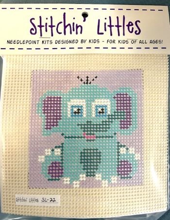 SL22 ELLIE ELEPHANT STITCHIN' LITTLES KIT  by Purple Palm Designs
