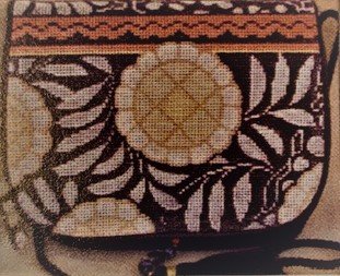 SOPB127 PHANTOM FLOWERS BLACK PURSE FLAP by Sophia Designs - copy