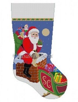 DOWN THE CHIMNEY by Susan Roberts STITCH GUIDE ONLY SR3249sg