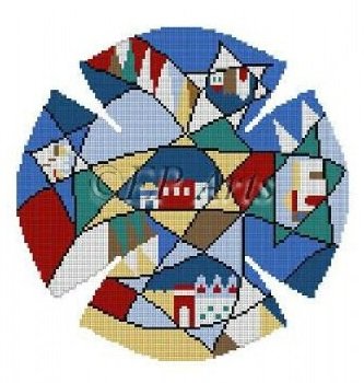 HILLS OF JUDEA YARMULKE by Susan Roberts STITCH GUIDE-SREP1176sg