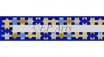 SREP1502 METALLIC INTERLOCKING STARS ATARAH by Susan Roberts