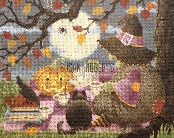 SRTTAL103-Moonlight Tea Party Halloween by Liz of Tapestry Tent