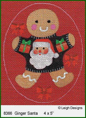 L8366 Ginger Santa Ginger Breads by Leigh Designs