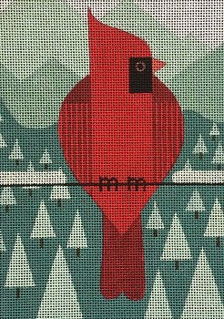 VNGSP012 WINTER CARDINAL by Vallerie Needlepoint Gallery
